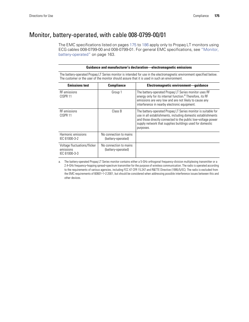 Welch Allyn 901061 Propaq LT Vital Signs Monitor - User Manual User Manual | Page 179 / 196