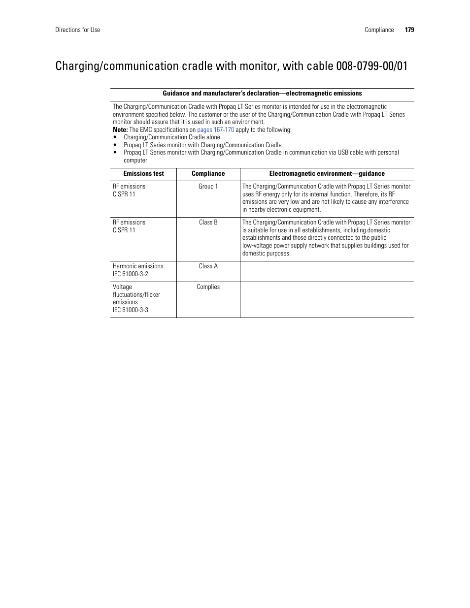 Welch Allyn 901061 Propaq LT Vital Signs Monitor - User Manual User Manual | Page 183 / 196