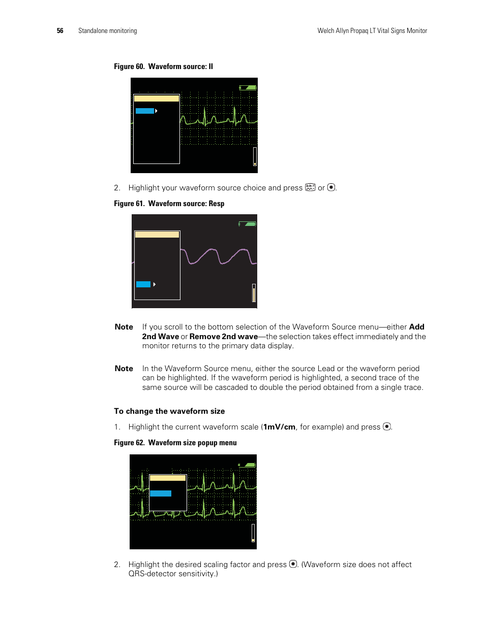 Welch Allyn 901061 Propaq LT Vital Signs Monitor - User Manual User Manual | Page 60 / 196