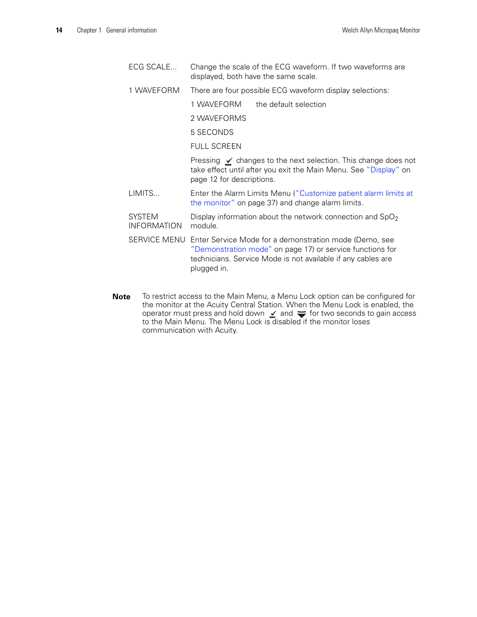 Welch Allyn 408 Micropaq Monitor - User Manual User Manual | Page 18 / 82