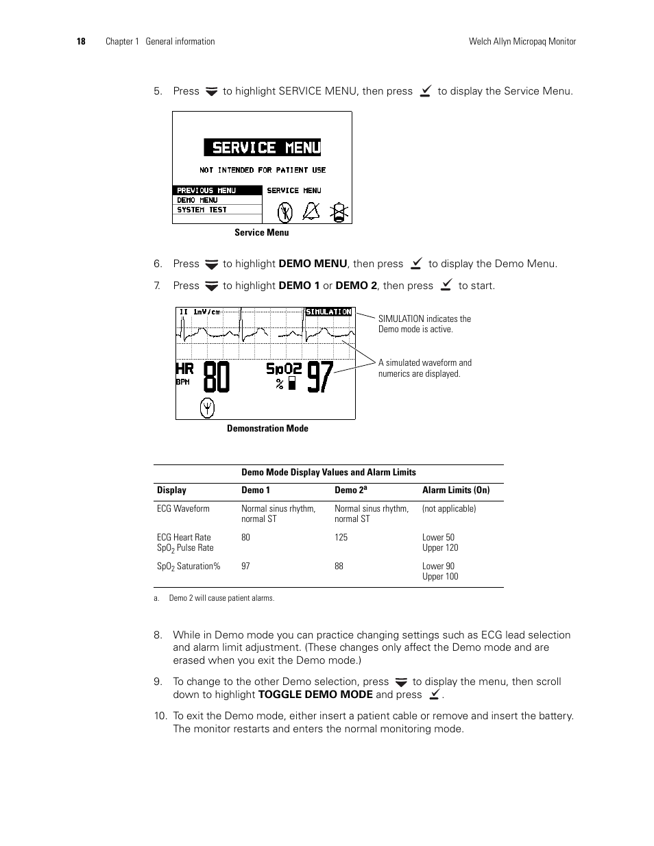 Welch Allyn 408 Micropaq Monitor - User Manual User Manual | Page 22 / 82