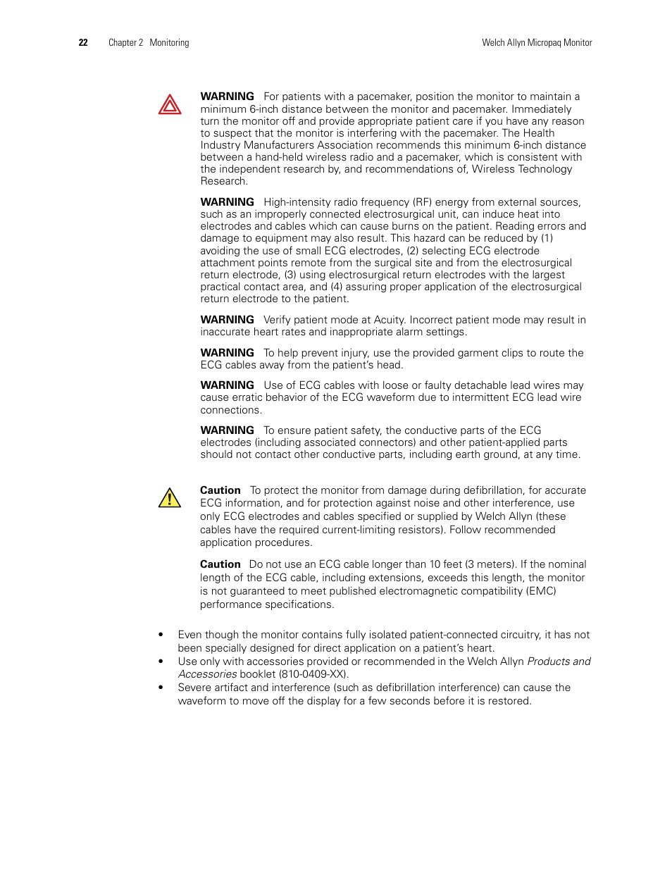 Welch Allyn 408 Micropaq Monitor - User Manual User Manual | Page 26 / 82
