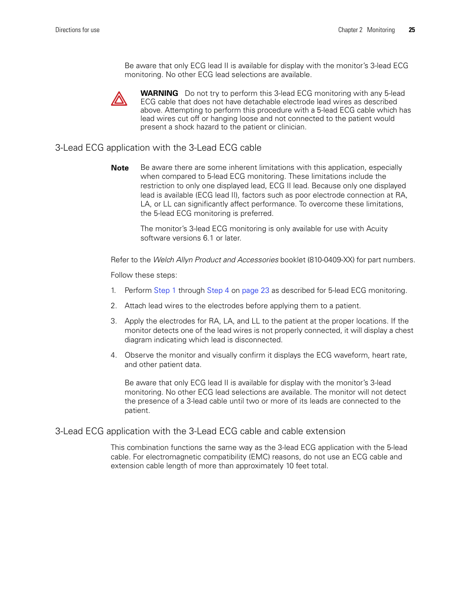Welch Allyn 408 Micropaq Monitor - User Manual User Manual | Page 29 / 82