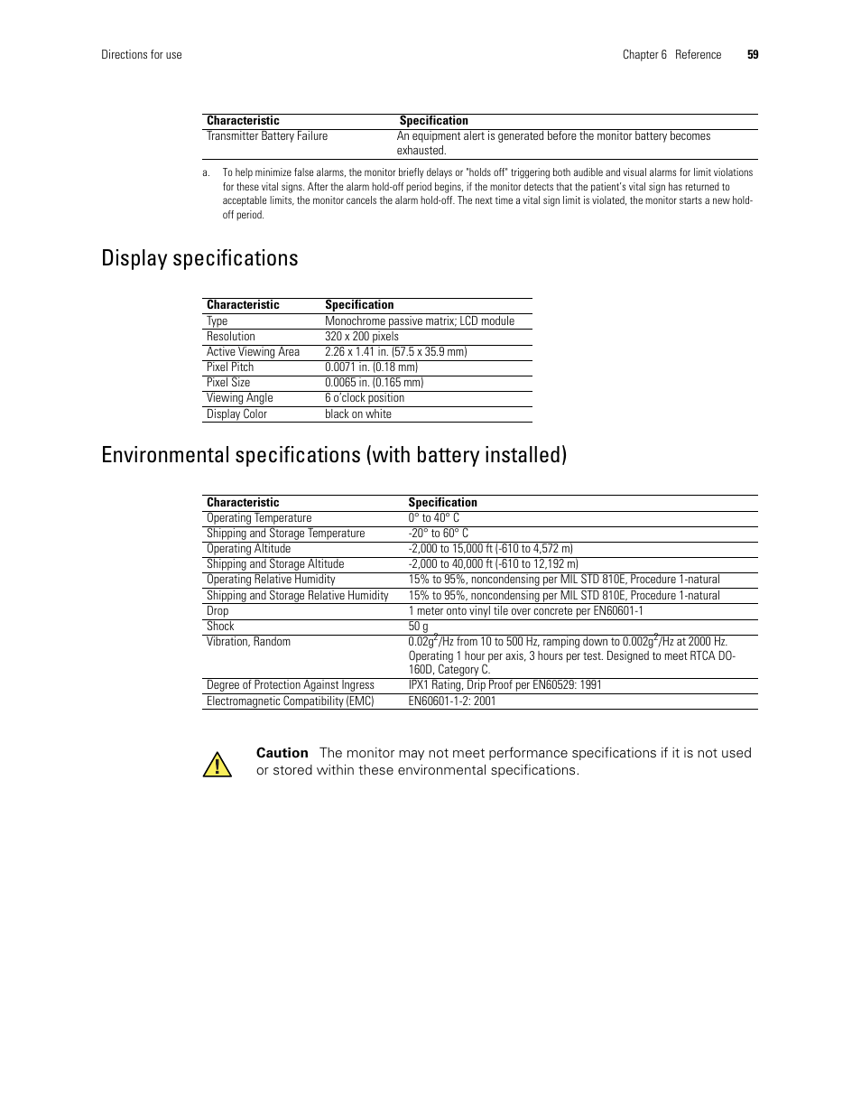 Welch Allyn 408 Micropaq Monitor - User Manual User Manual | Page 63 / 82