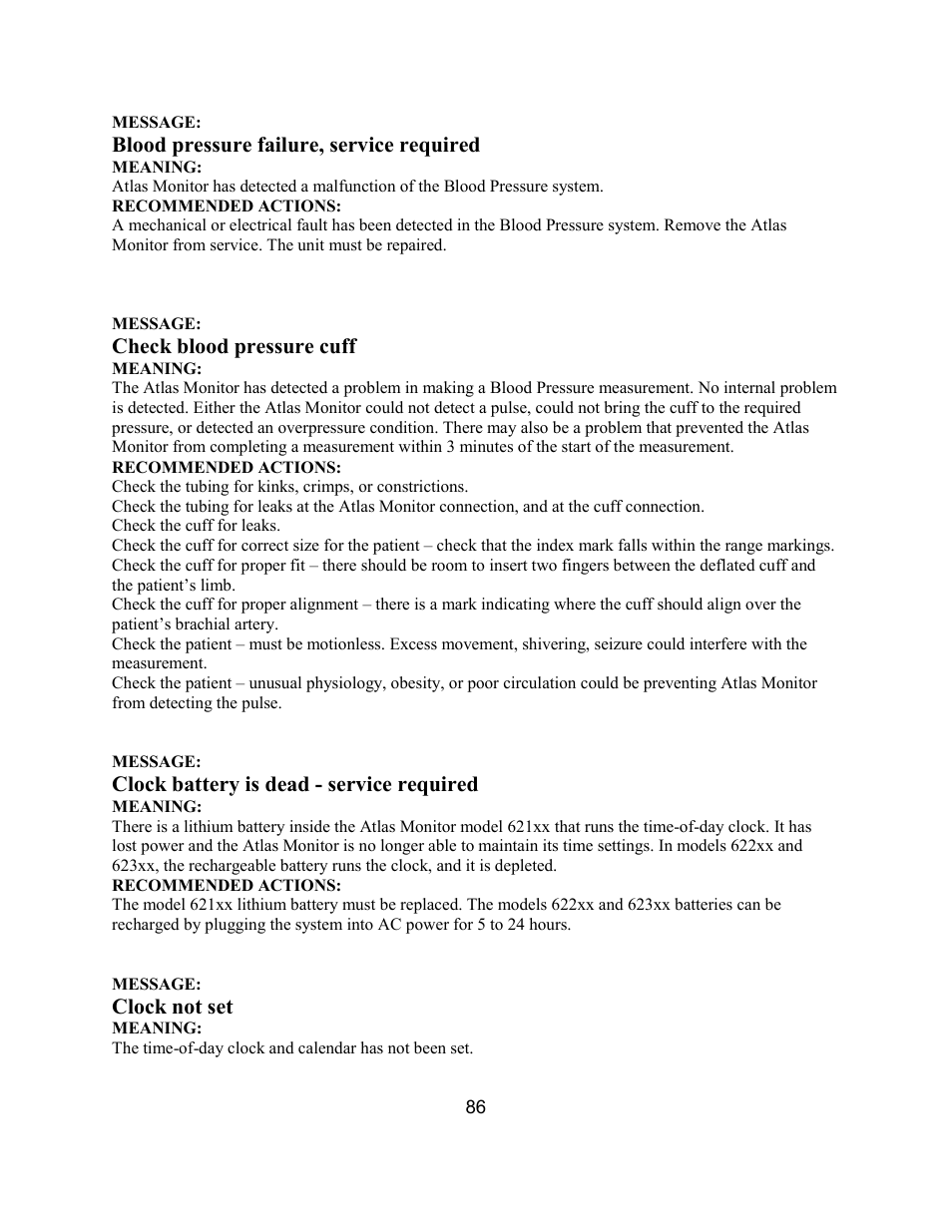 Welch Allyn Atlas Monitor - User Manual User Manual | Page 98 / 108