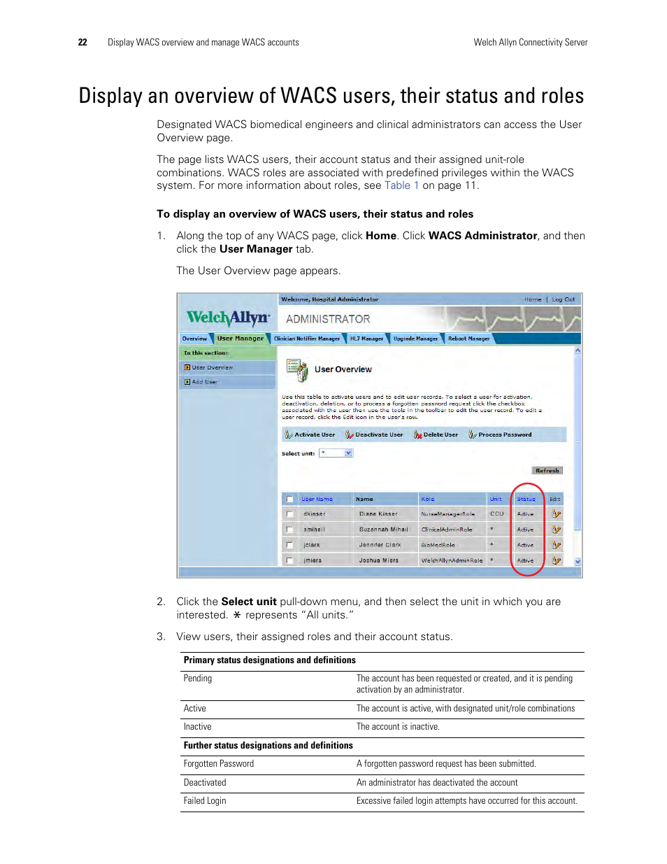 Welch Allyn Connectivity Server - User Manual User Manual | Page 26 / 96