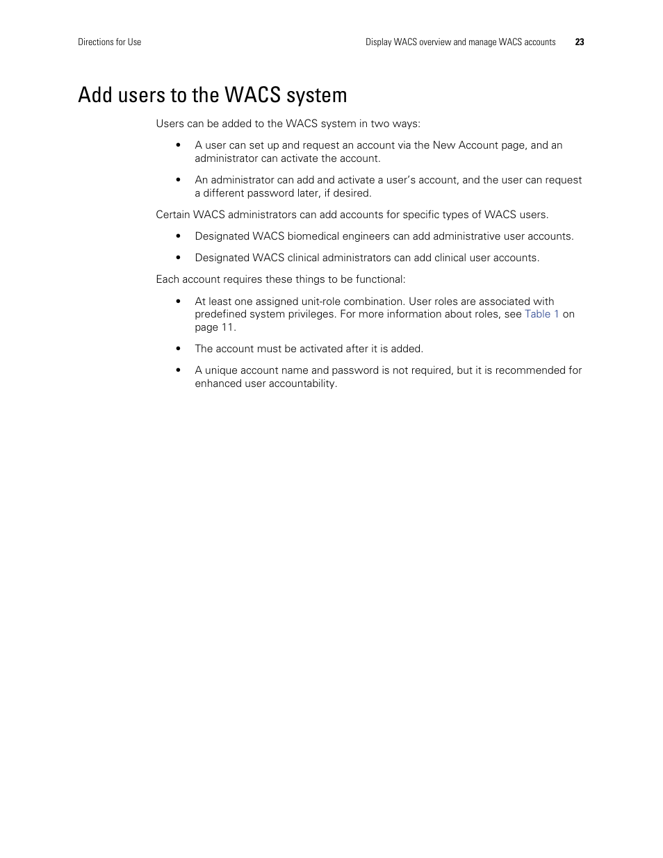 Add users to the wacs system | Welch Allyn Connectivity Server - User Manual User Manual | Page 27 / 96
