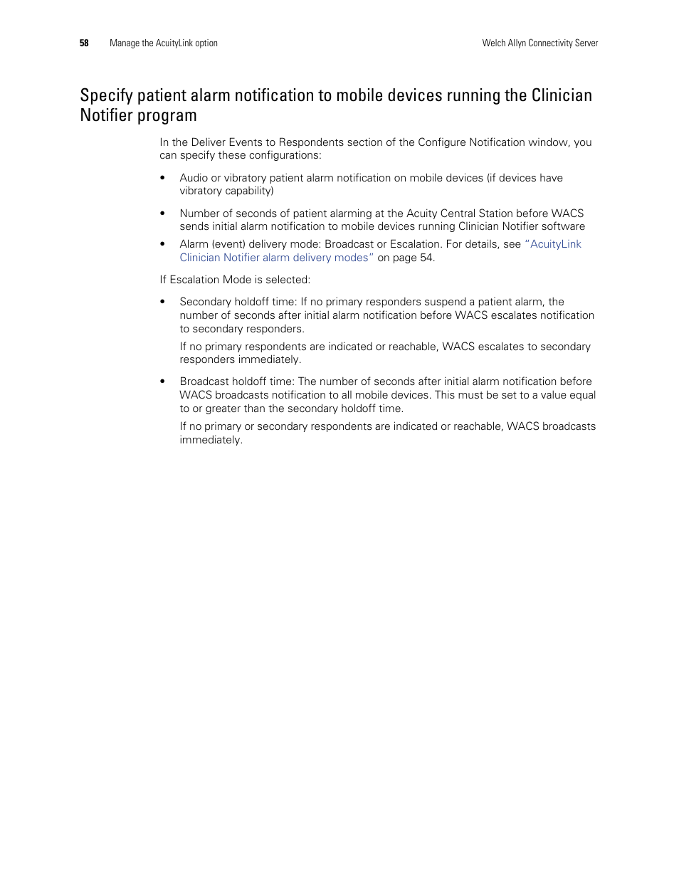 Welch Allyn Connectivity Server - User Manual User Manual | Page 62 / 96