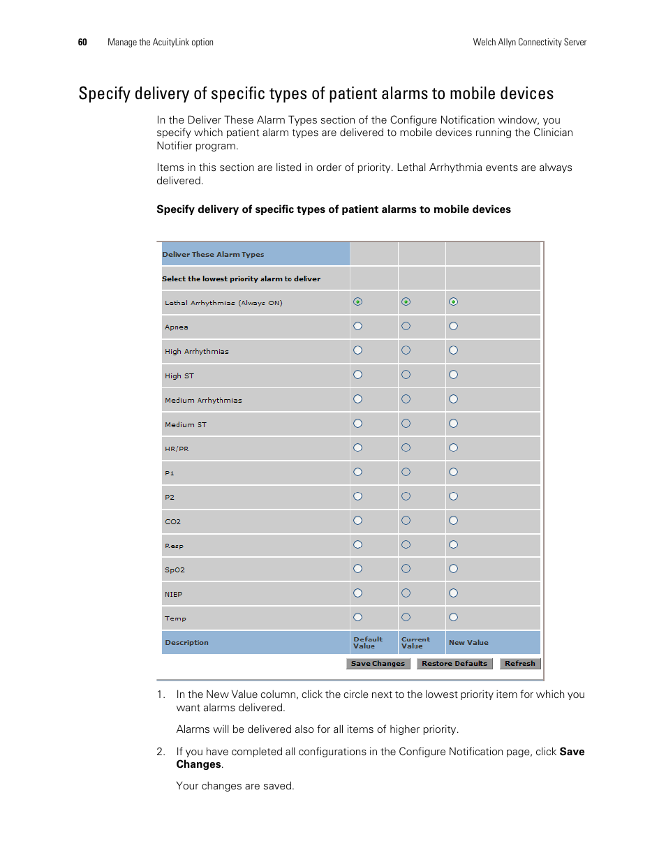 Welch Allyn Connectivity Server - User Manual User Manual | Page 64 / 96