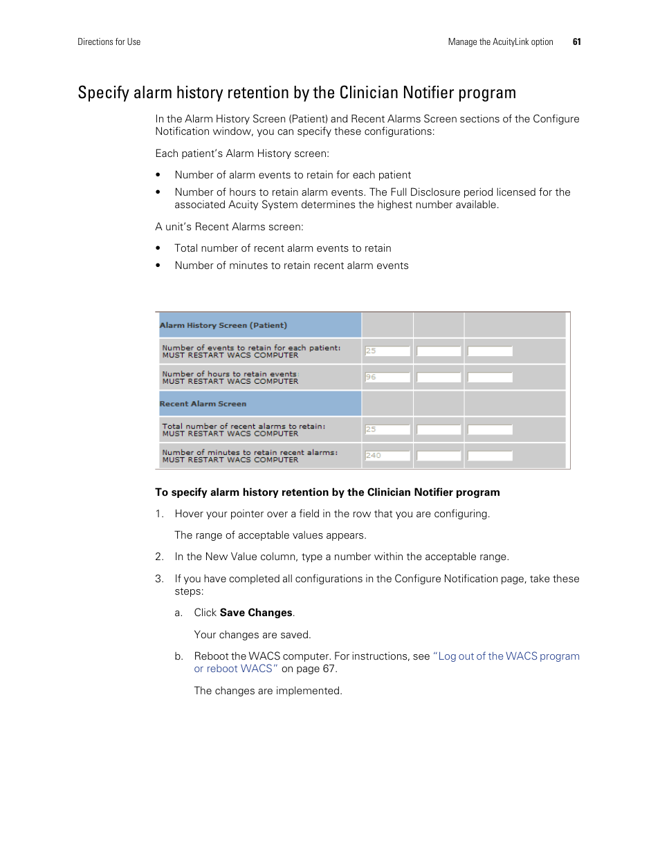 Welch Allyn Connectivity Server - User Manual User Manual | Page 65 / 96