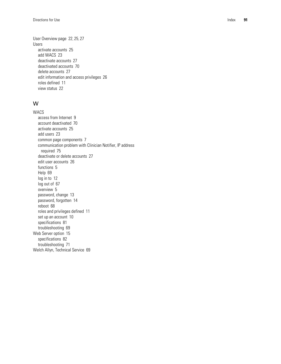 Welch Allyn Connectivity Server - User Manual User Manual | Page 95 / 96