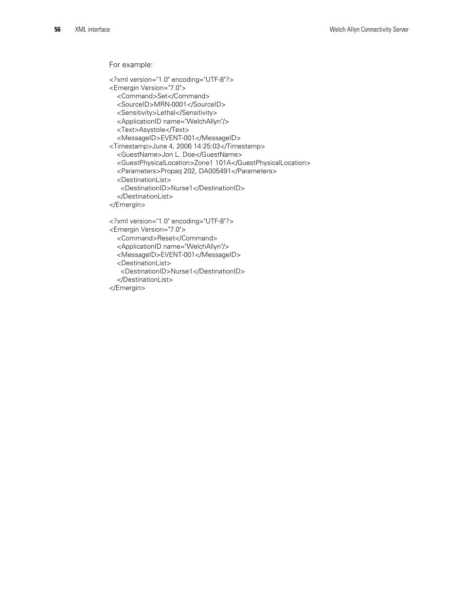 Welch Allyn Connectivity Server - Programmers guide User Manual | Page 60 / 64