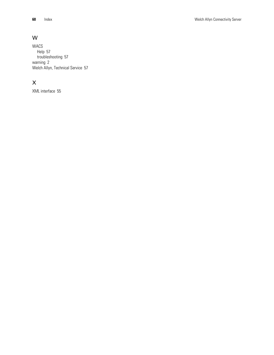 Welch Allyn Connectivity Server - Programmers guide User Manual | Page 64 / 64