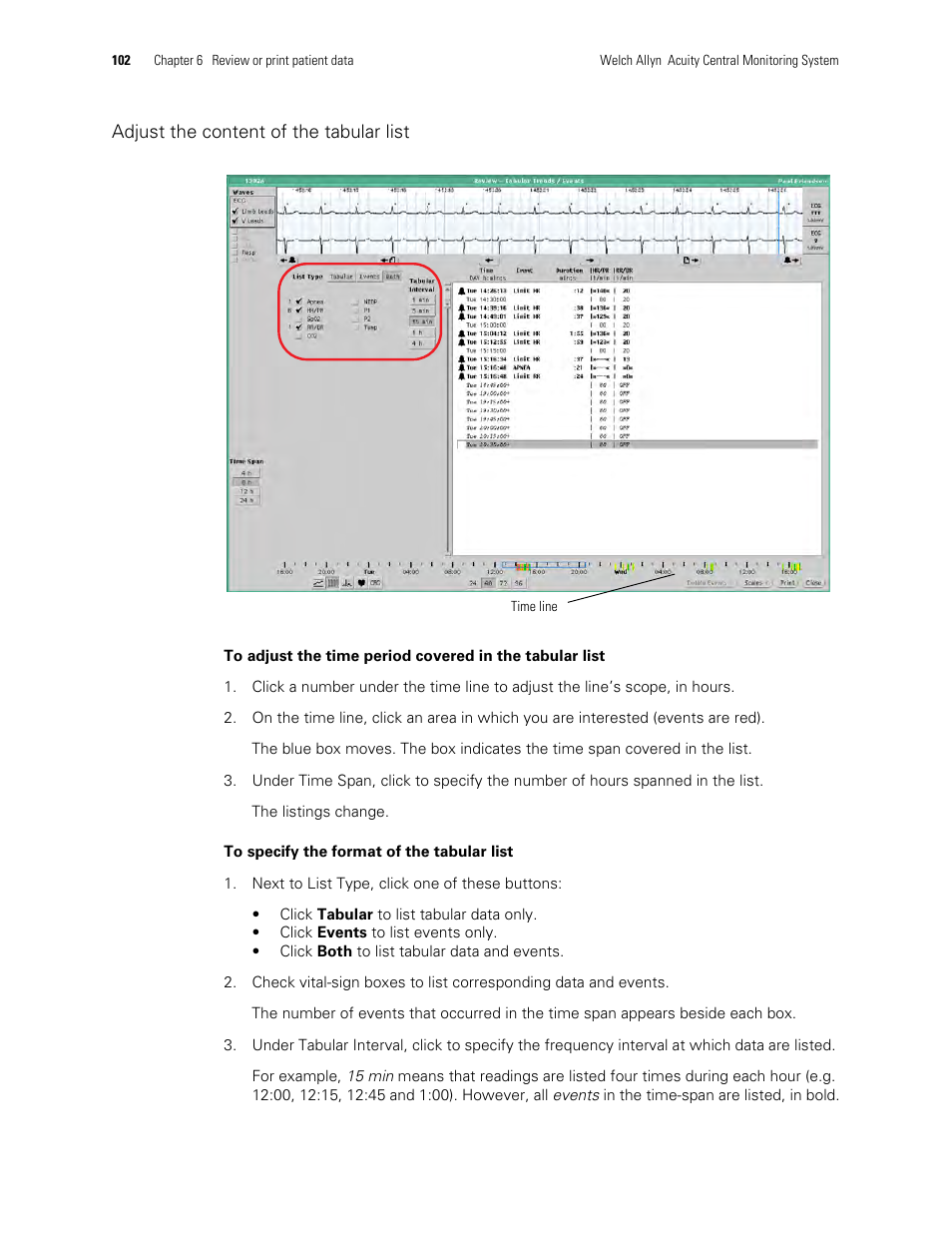 Welch Allyn Acuity and Mobile Acuity LT Central Monitoring Systems - User Manual User Manual | Page 106 / 214