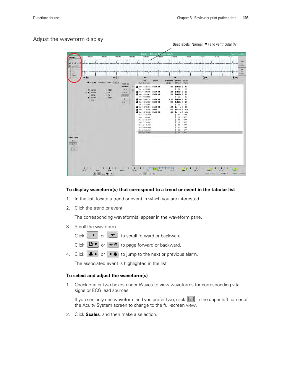 Welch Allyn Acuity and Mobile Acuity LT Central Monitoring Systems - User Manual User Manual | Page 107 / 214