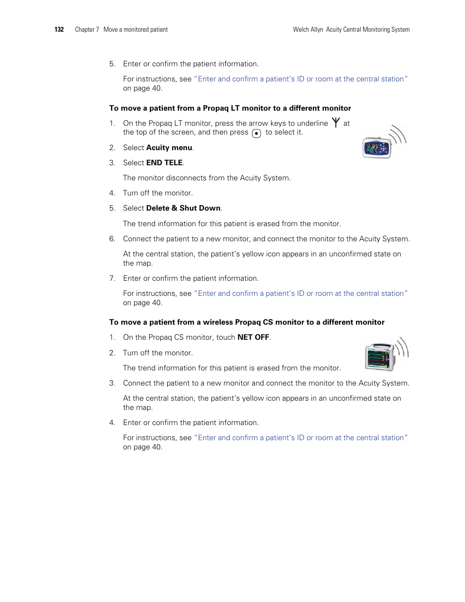 Welch Allyn Acuity and Mobile Acuity LT Central Monitoring Systems - User Manual User Manual | Page 136 / 214