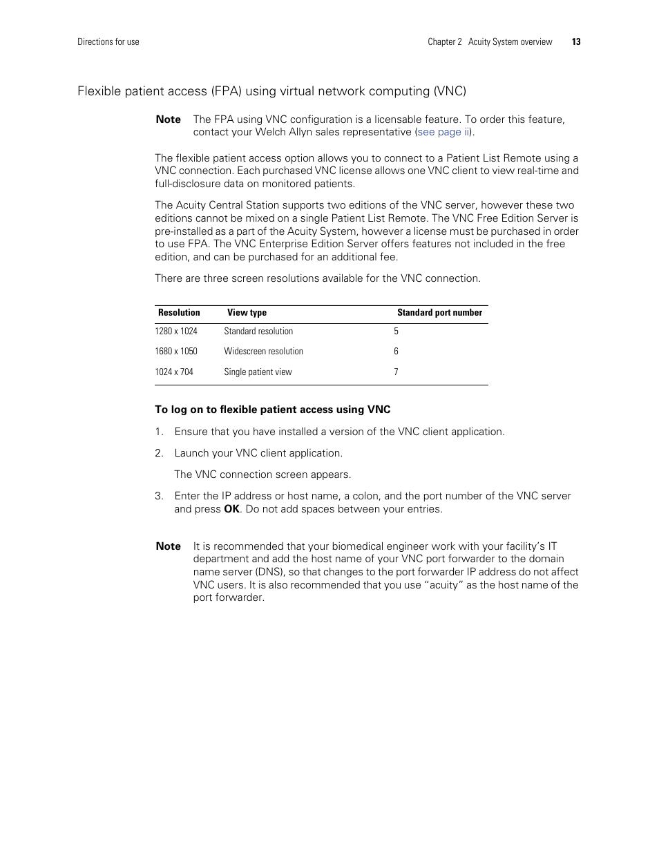 Welch Allyn Acuity and Mobile Acuity LT Central Monitoring Systems - User Manual User Manual | Page 17 / 214