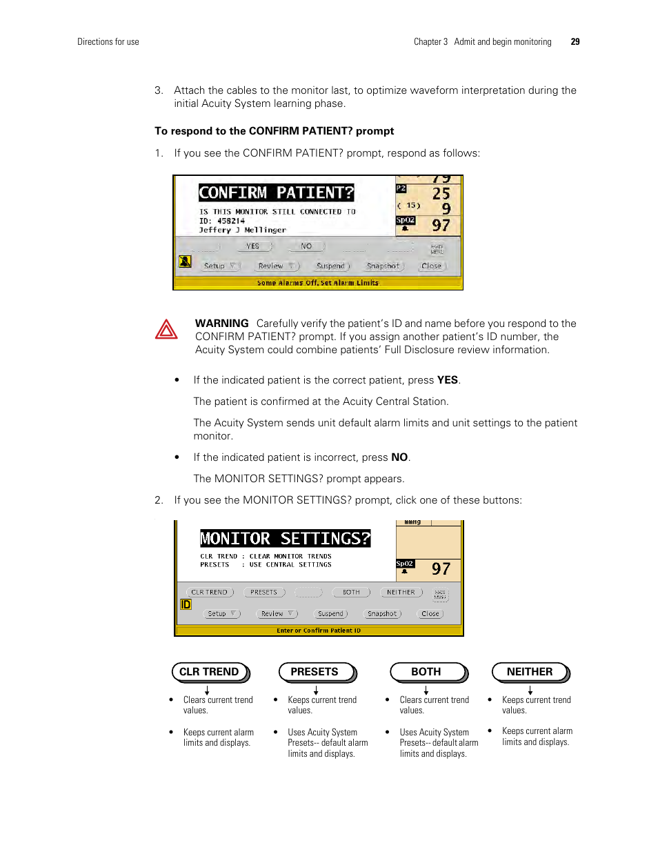 Welch Allyn Acuity and Mobile Acuity LT Central Monitoring Systems - User Manual User Manual | Page 33 / 214