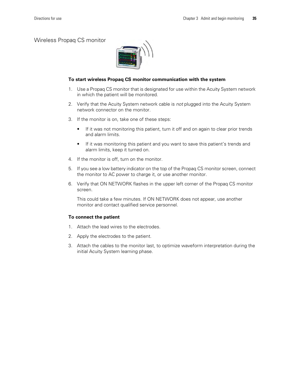 Welch Allyn Acuity and Mobile Acuity LT Central Monitoring Systems - User Manual User Manual | Page 39 / 214