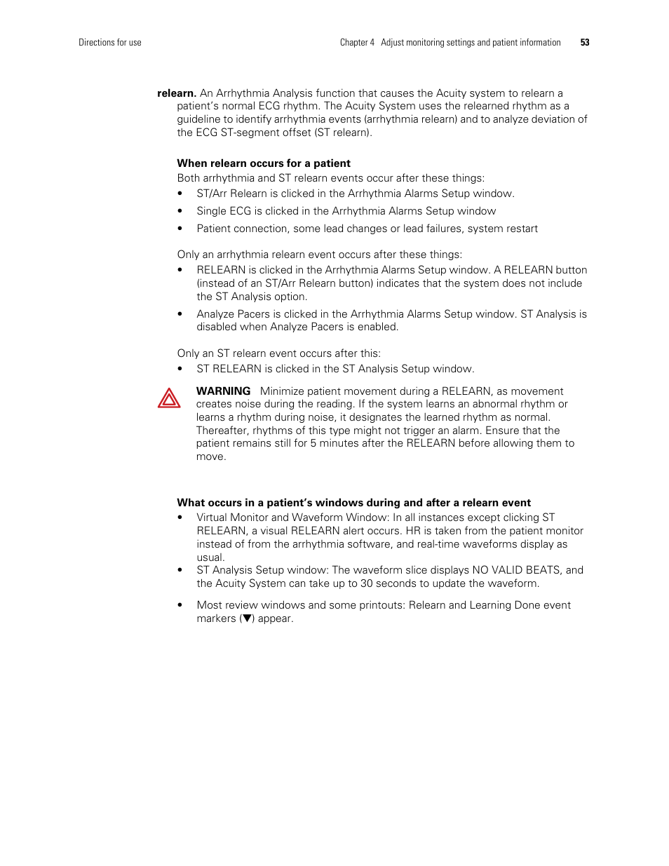 Welch Allyn Acuity and Mobile Acuity LT Central Monitoring Systems - User Manual User Manual | Page 57 / 214