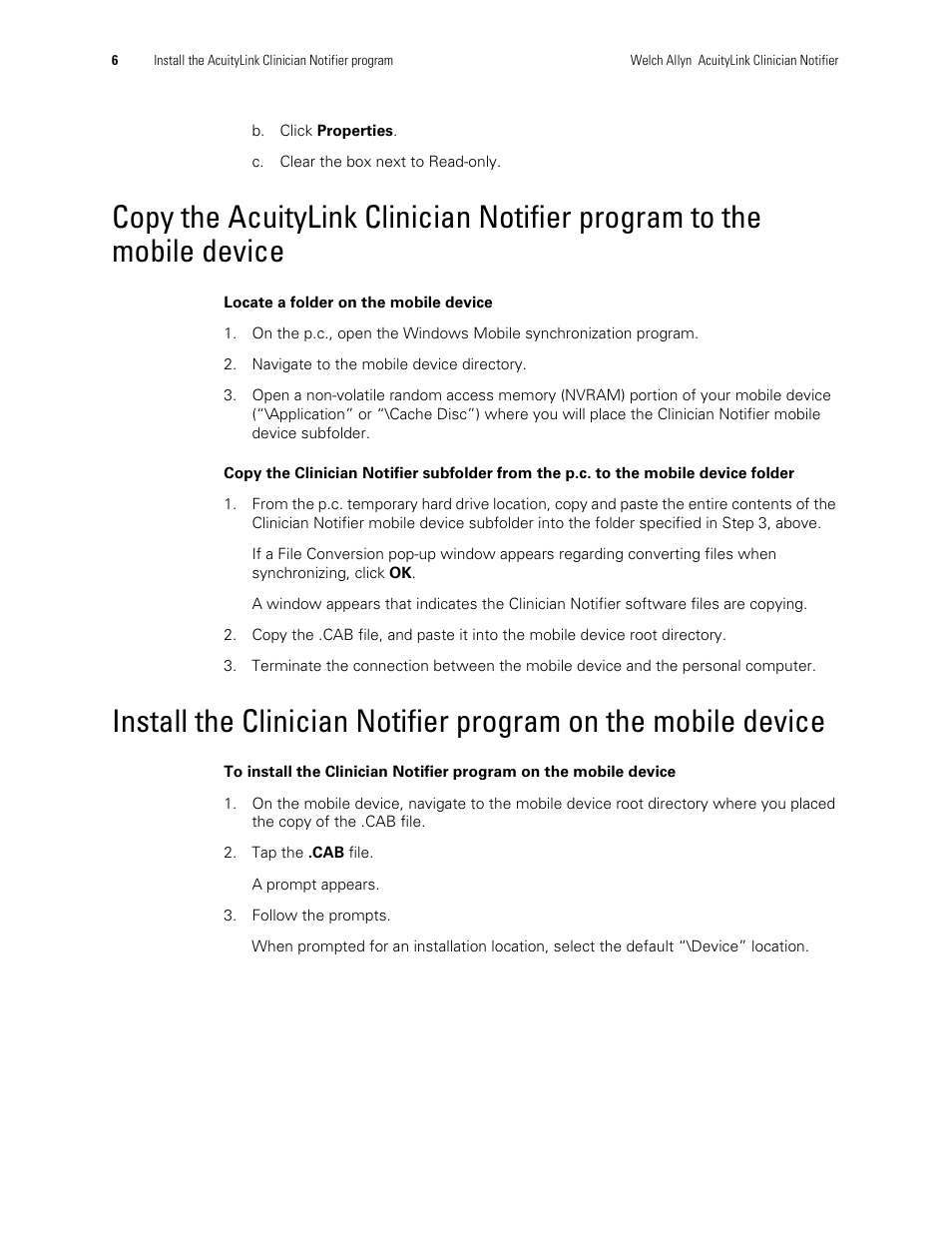Welch Allyn AcuityLink Clinician Notifier - Software installation User Manual | Page 10 / 18