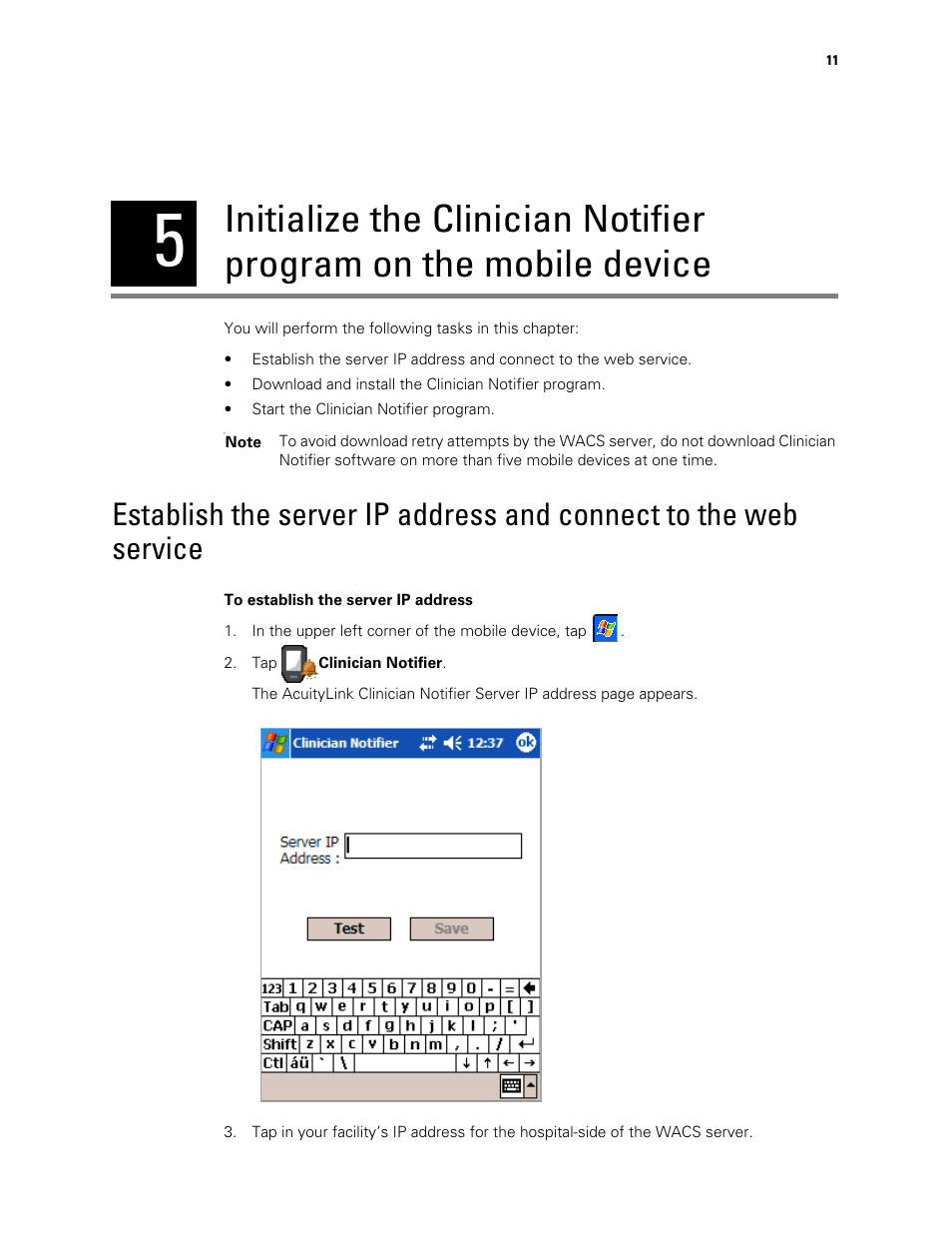Welch Allyn AcuityLink Clinician Notifier - Software installation User Manual | Page 15 / 18