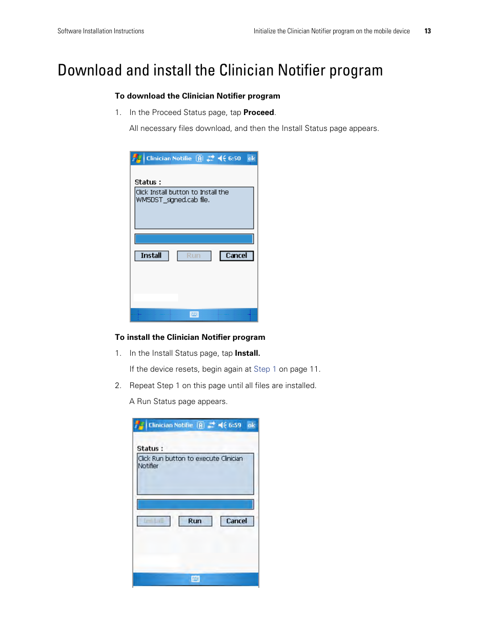 Welch Allyn AcuityLink Clinician Notifier - Software installation User Manual | Page 17 / 18