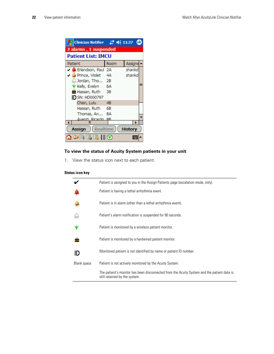 Welch Allyn AcuityLink Clinician Notifier - User Manual User Manual | Page 26 / 64