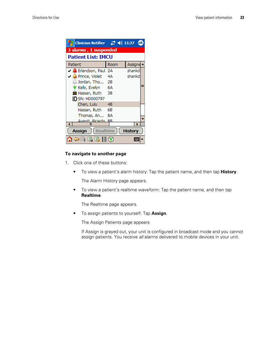 Welch Allyn AcuityLink Clinician Notifier - User Manual User Manual | Page 27 / 64