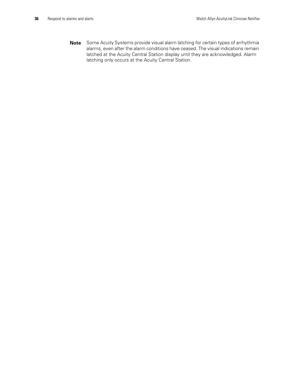 Welch Allyn AcuityLink Clinician Notifier - User Manual User Manual | Page 40 / 64