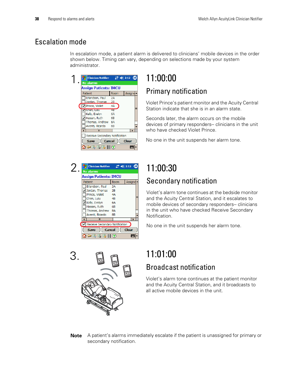 Welch Allyn AcuityLink Clinician Notifier - User Manual User Manual | Page 42 / 64