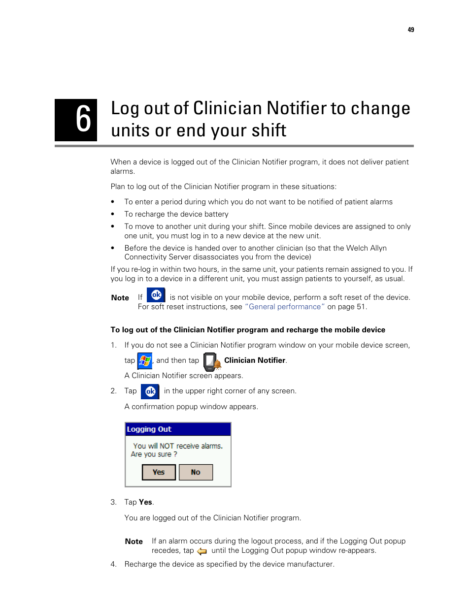 Welch Allyn AcuityLink Clinician Notifier - User Manual User Manual | Page 53 / 64