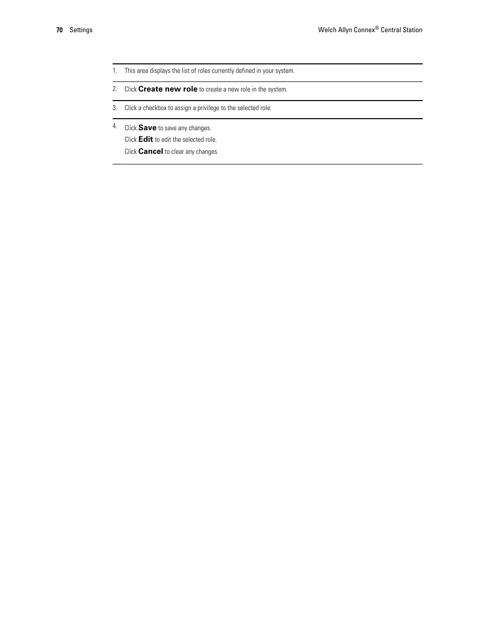 Welch Allyn Connex Central Station - User Manual User Manual | Page 76 / 98