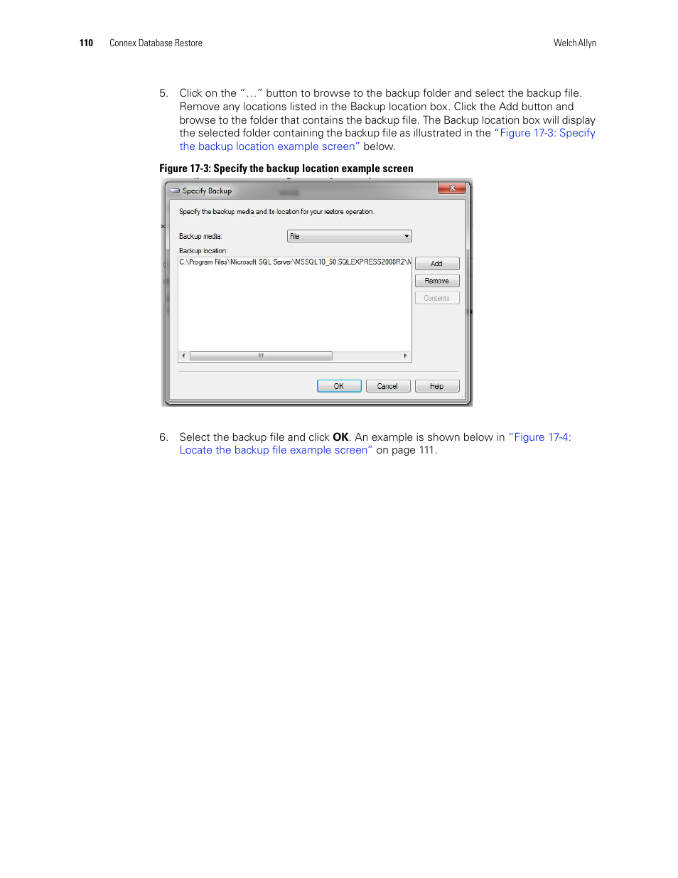 Welch Allyn Connex CS Central Station & Server - User Manual User Manual | Page 116 / 170