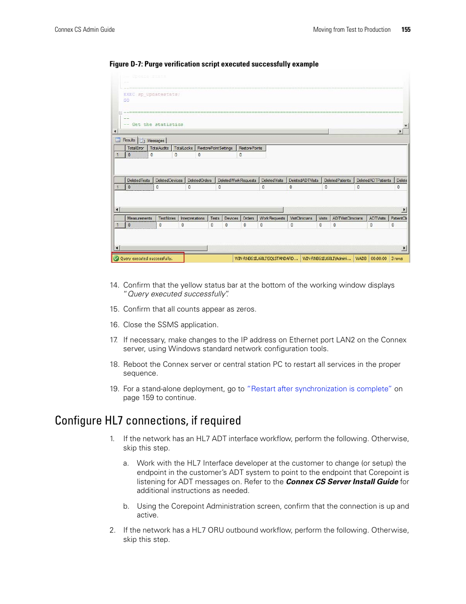 Configure hl7 connections, if required | Welch Allyn Connex CS Central Station & Server - User Manual User Manual | Page 161 / 170