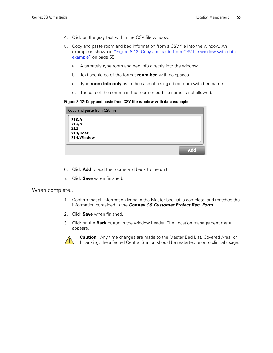 Welch Allyn Connex CS Central Station & Server - User Manual User Manual | Page 61 / 170