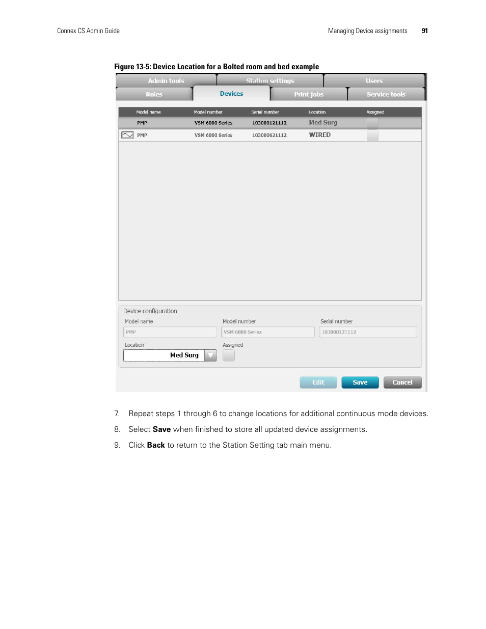Welch Allyn Connex CS Central Station & Server - User Manual User Manual | Page 97 / 170