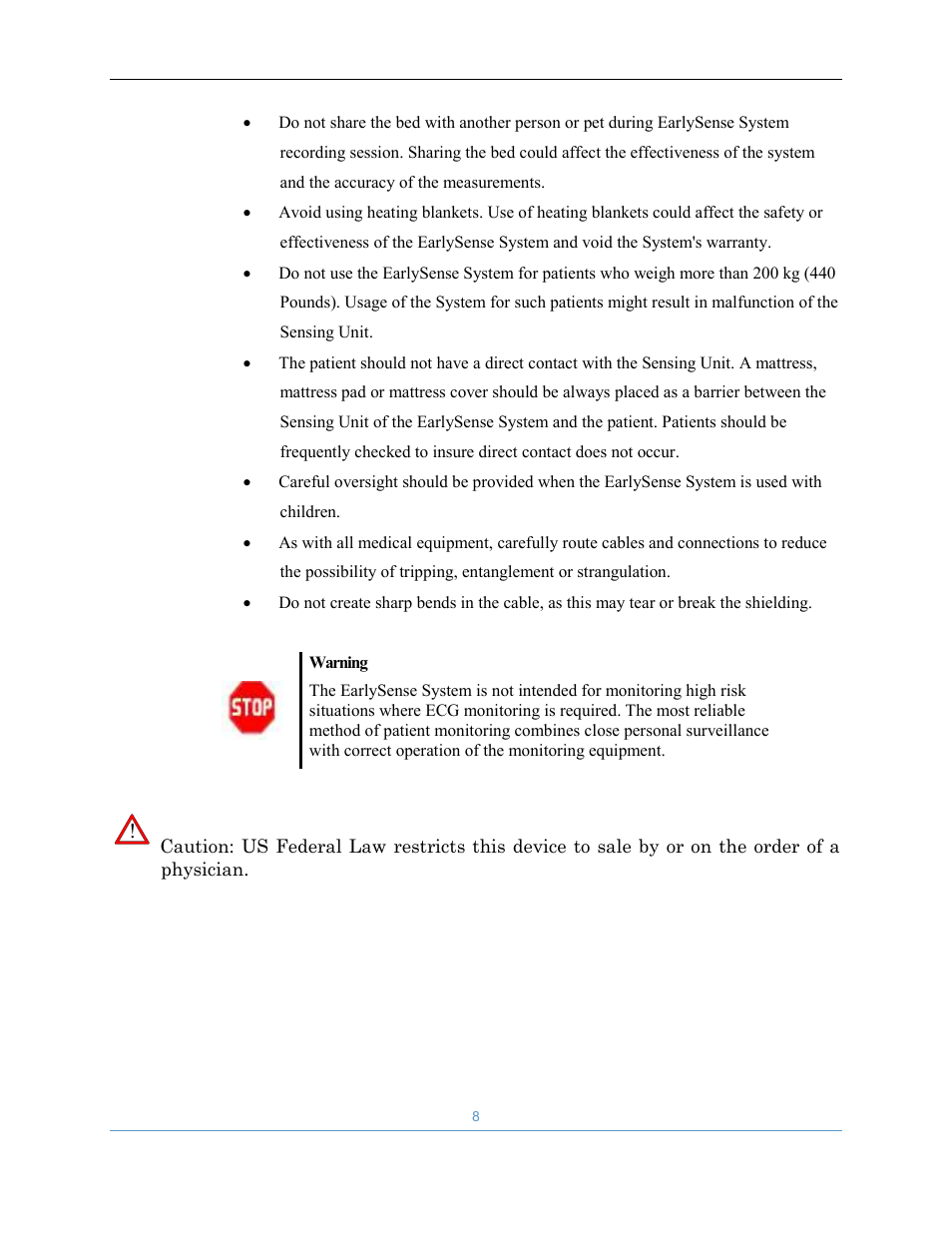 Welch Allyn EarlySense System 1.0 - Equivalent to model EverOn 1.0 - User Manual User Manual | Page 14 / 73