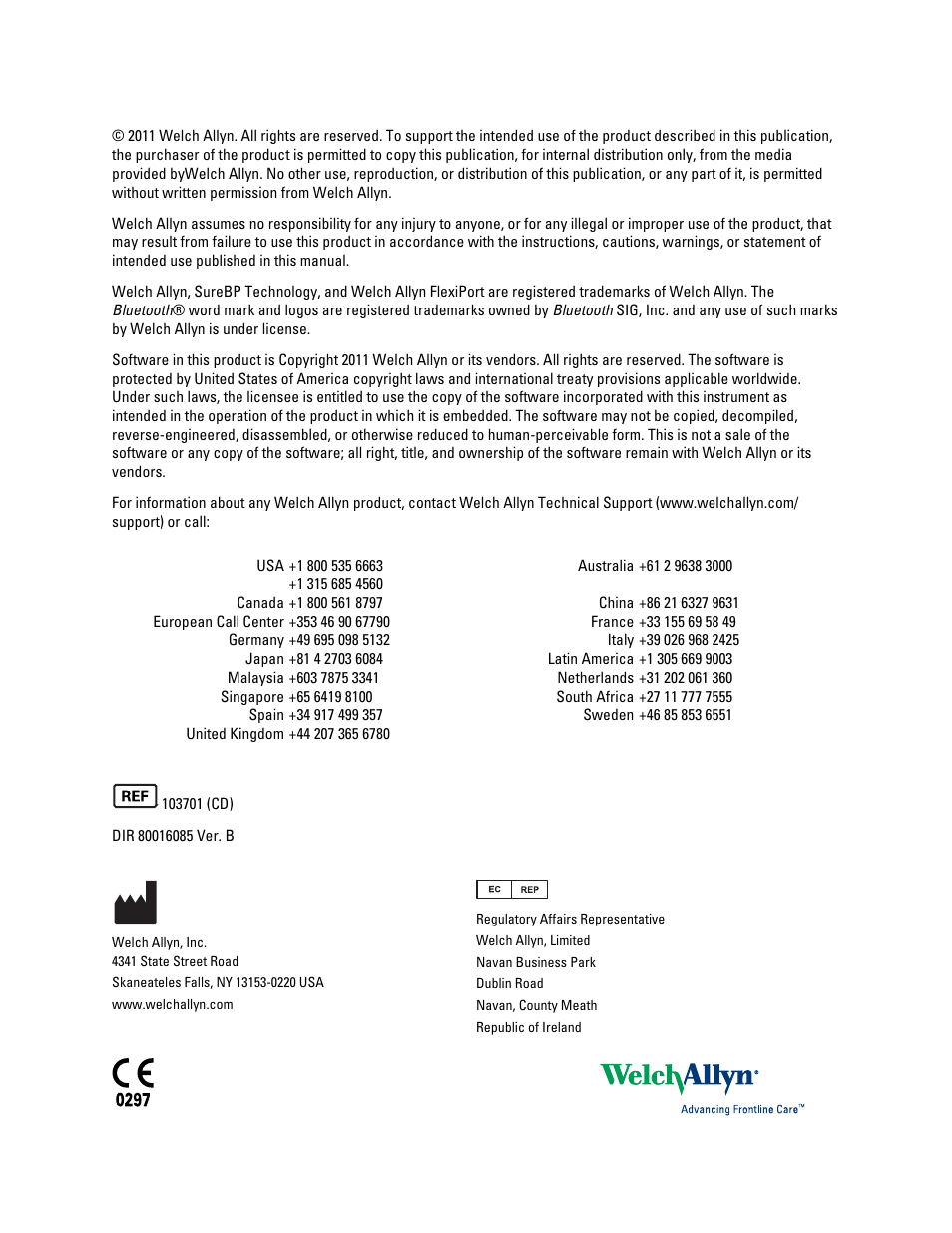 Welch Allyn Connex ProBP 3400 digital blood pressure device - User Manual User Manual | Page 2 / 80