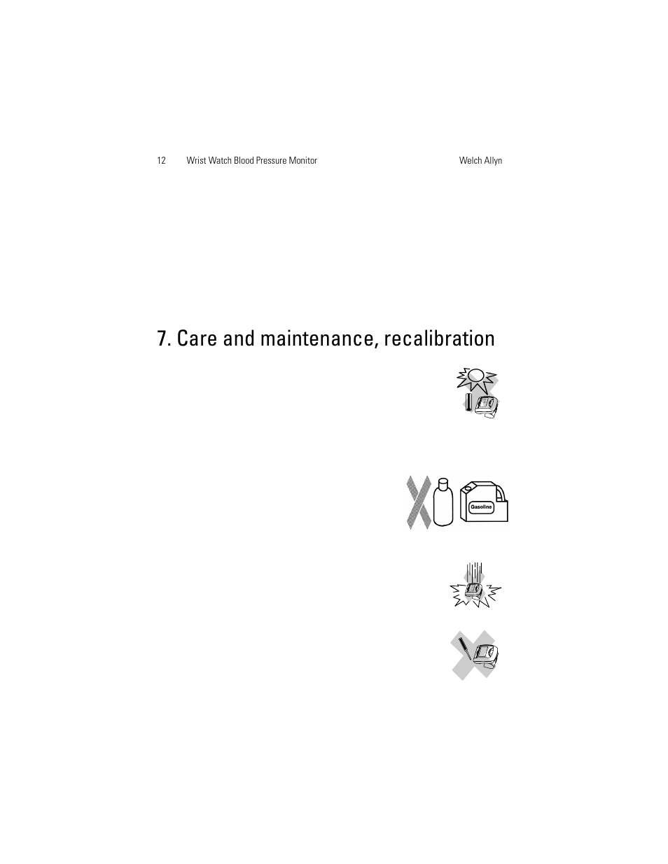 Care and maintenance, recalibration | Welch Allyn OSZ 3 Easy - User Manual User Manual | Page 20 / 104