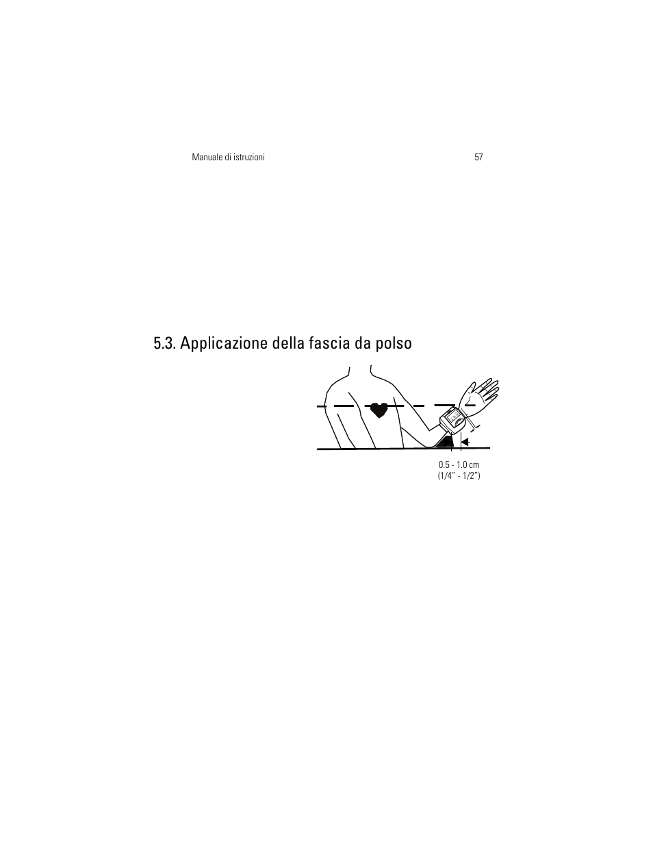 Applicazione della fascia da polso | Welch Allyn OSZ 3 Easy - User Manual User Manual | Page 63 / 104