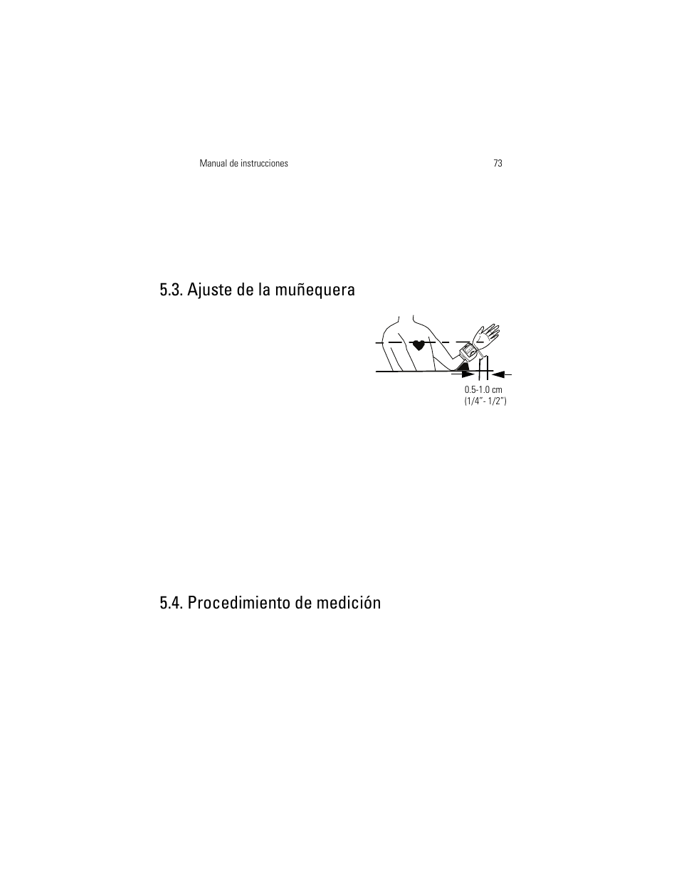 Ajuste de la muñequera, Procedimiento de medición | Welch Allyn OSZ 3 Easy - User Manual User Manual | Page 79 / 104