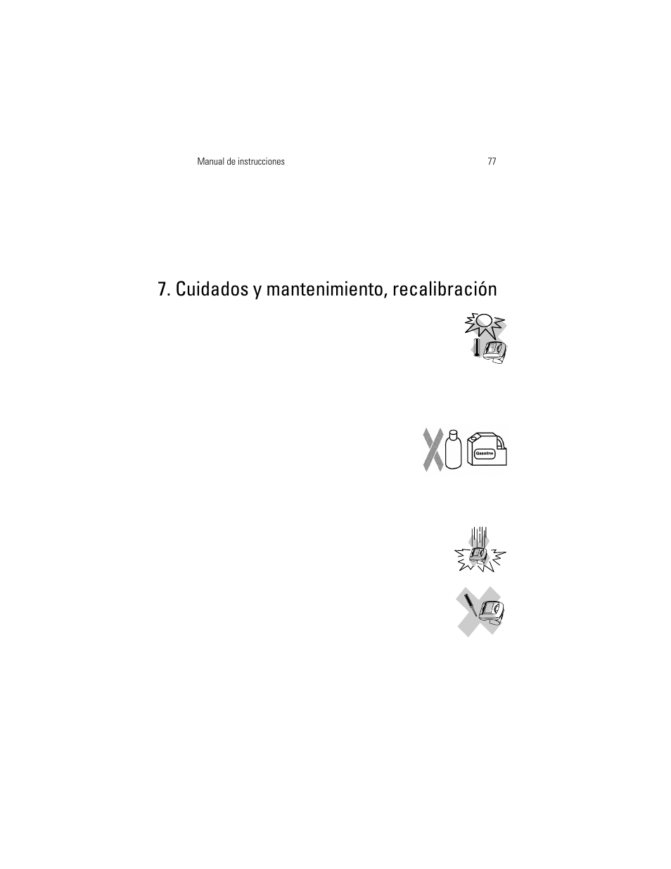 Cuidados y mantenimiento, recalibración | Welch Allyn OSZ 3 Easy - User Manual User Manual | Page 83 / 104