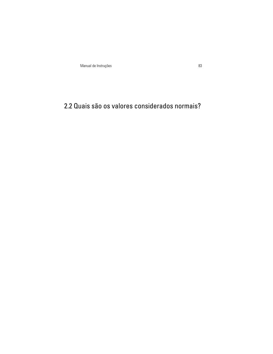2 quais são os valores considerados normais | Welch Allyn OSZ 3 Easy - User Manual User Manual | Page 89 / 104