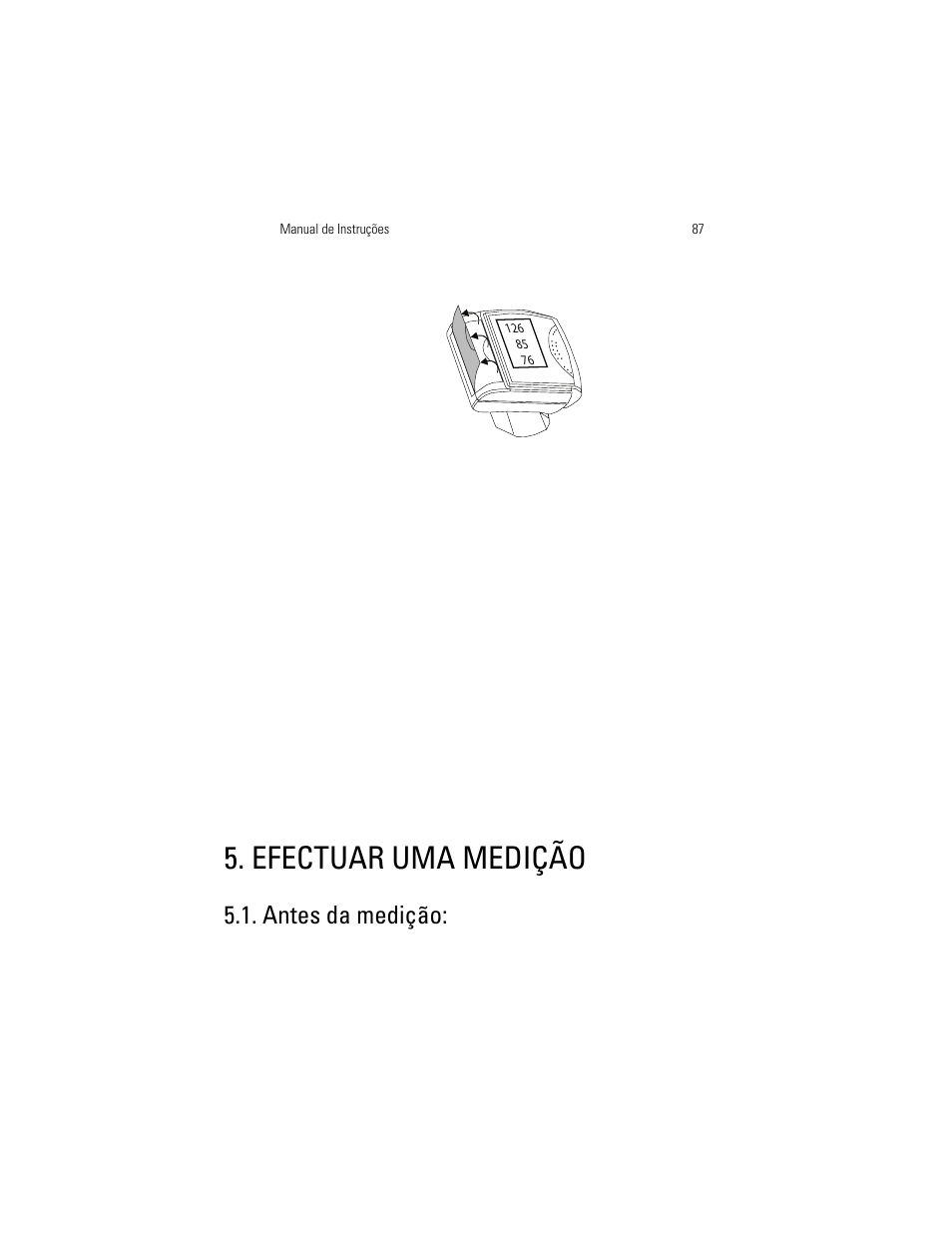 Efectuar uma medição, Antes da medição | Welch Allyn OSZ 3 Easy - User Manual User Manual | Page 93 / 104