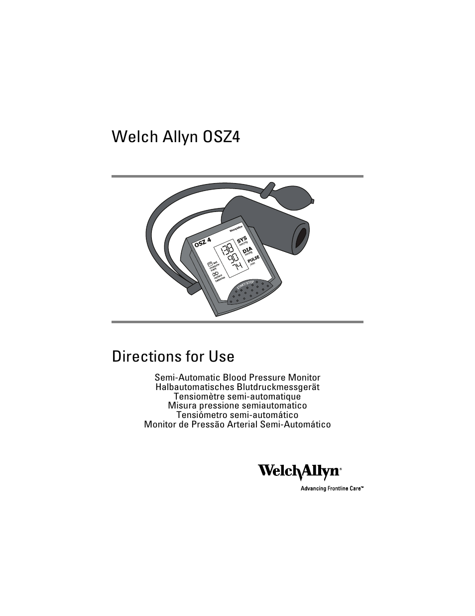 Welch Allyn OSZ 4 - User Manual User Manual | 130 pages