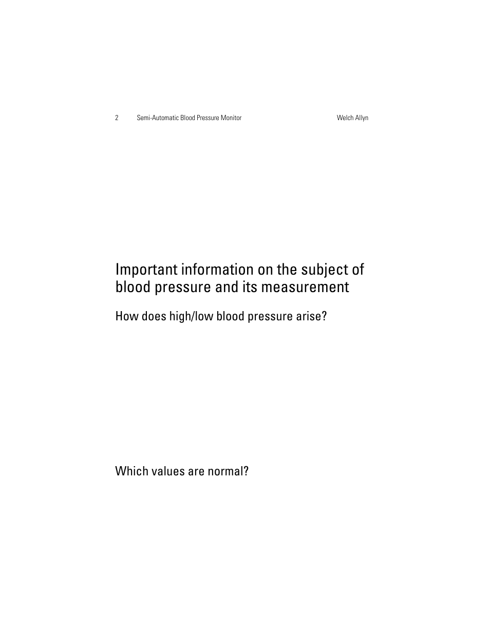 Measurement, How does high/low blood pressure arise, Which values are normal | Welch Allyn OSZ 4 - User Manual User Manual | Page 10 / 130