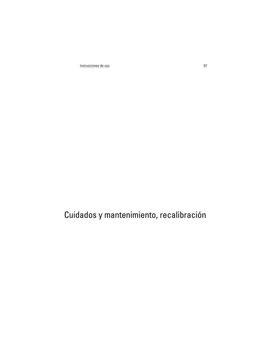 Cuidados y mantenimiento, recalibración | Welch Allyn OSZ 4 - User Manual User Manual | Page 105 / 130