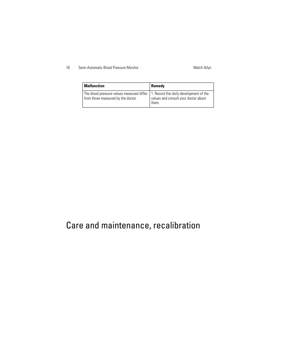 Care and maintenance, recalibration | Welch Allyn OSZ 4 - User Manual User Manual | Page 24 / 130