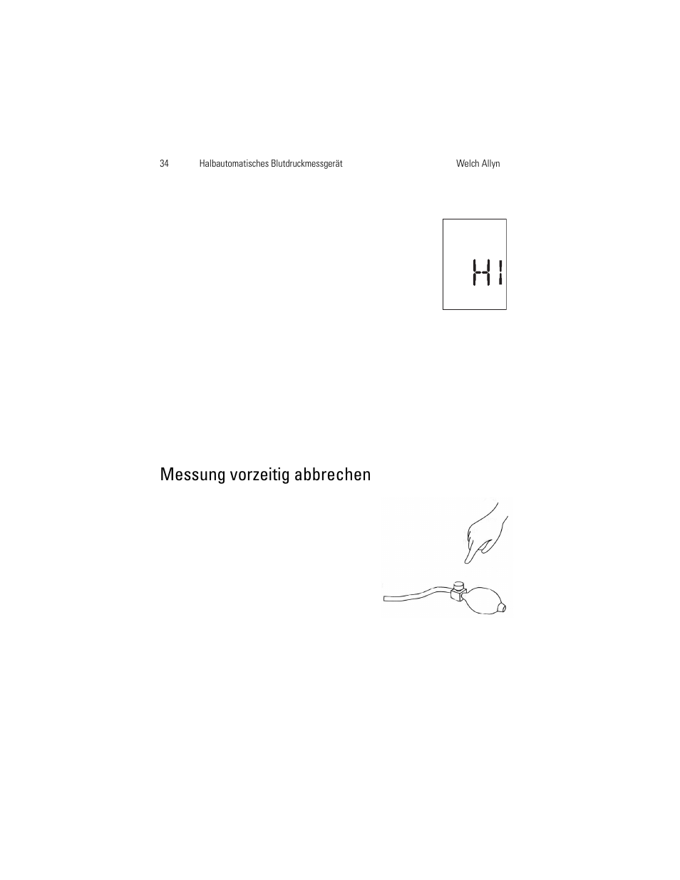 Messung vorzeitig abbrechen | Welch Allyn OSZ 4 - User Manual User Manual | Page 42 / 130